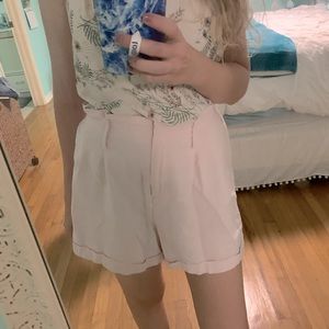 Light Pink High Waisted Shorts